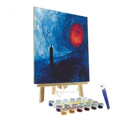 Edvard Munch Inspired Melancholic Reverie  Painting By Numbers Kit