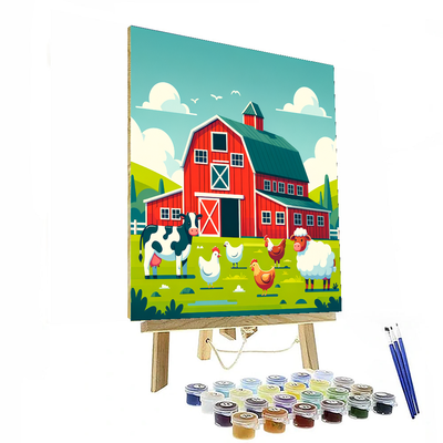 Happy Farm Day Paint By Color