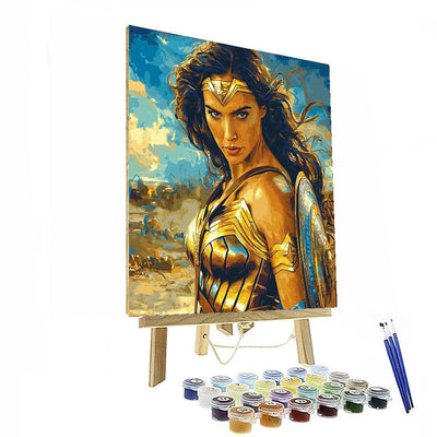 Gal Gadot: The Warrior Woman Of Wonder Numbered Painting Kits