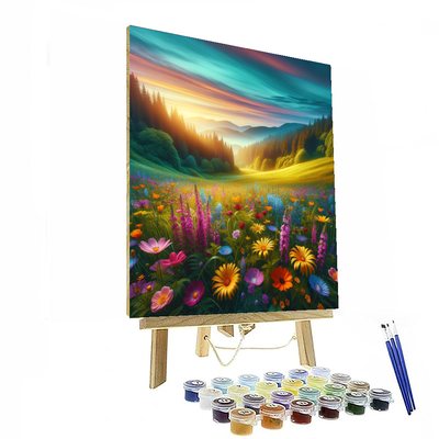 Blissful Meadow Retreat Painting By Numbers Kit