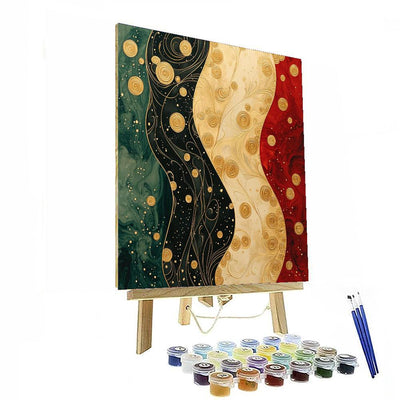 Gustav Klimt Inspired Gilded Serenity  Paint By Numbers Kits