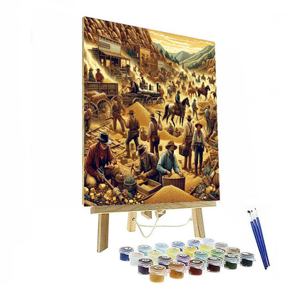 Wild West Gold Rush Numbered Painting Kits