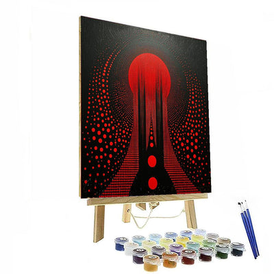 Yayoi Kusama Inspired Spiritual Symmetry  Paint By Numbers Kits