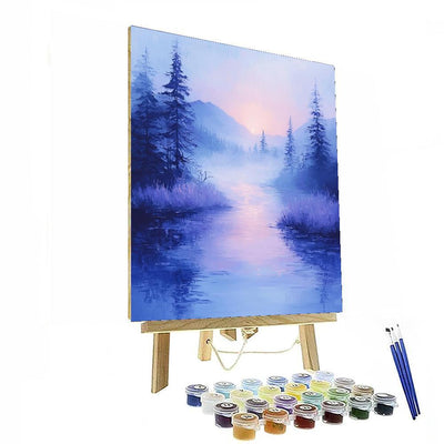 Claude Monet Inspired Monet's Misty Morning  Numbered Painting Kits