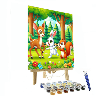 Frolic In The Forest Paint By Numbers Art