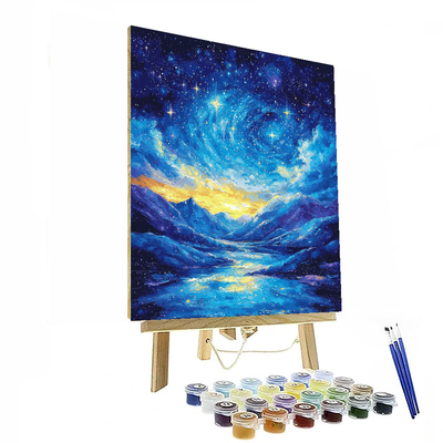 Van Gogh Inspired Celestial Map Of Dreams  Number Painting