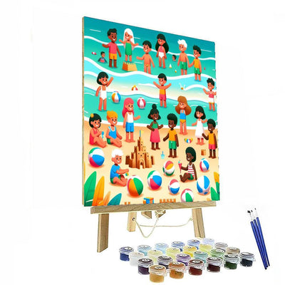 Sunshine Beach Party Paint By Number