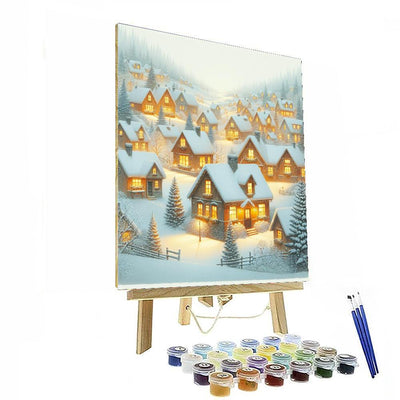 Enchanting Northern Village Numbered Painting Kits