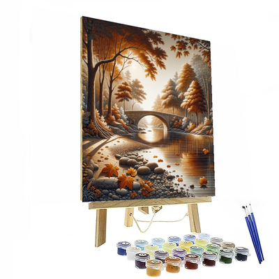 Timeless Bridge In Autumn Paint By Numbers Kits