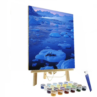 Jökulsárlón Glacier Lagoon Number Painting