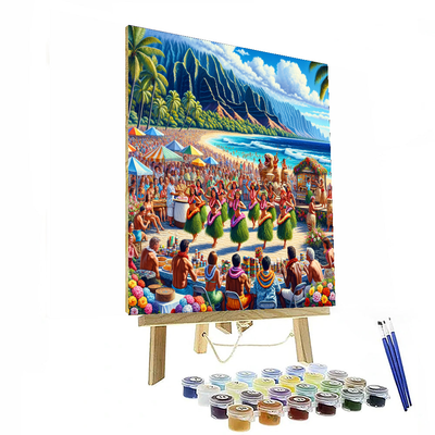 Aloha Festivals - Hawaii, Usa Painting Number Kit