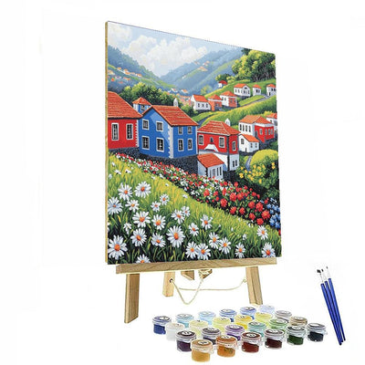 Santana Traditional Houses - Madeira Painting Number Kit