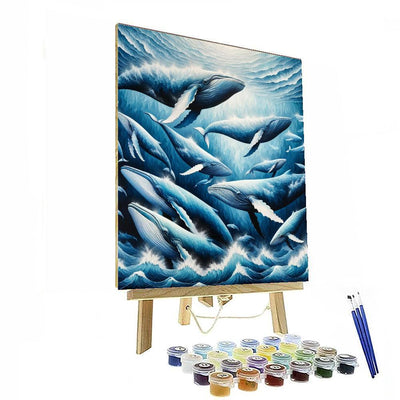 Whale Symphony Migration Painting Number Kit