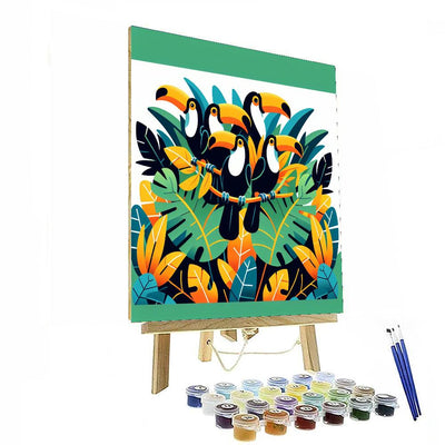 Tropical Toucan Tunes Paint By Numbers