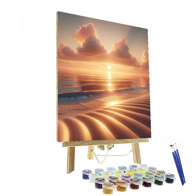 Sunset On The Beach Numbered Painting Kits