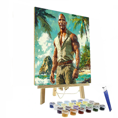 Dwayne Johnson: The Rock's Titan Of Versatility Painting Number Kit