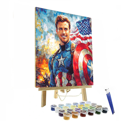 Chris Evans: The Heroic Heart Of Captain America Paint By Numbers Kits