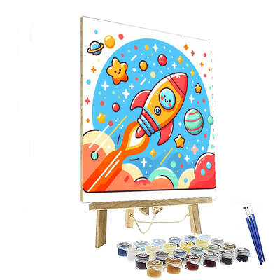 Space Exploration Extravaganza Painting By Numbers Kit