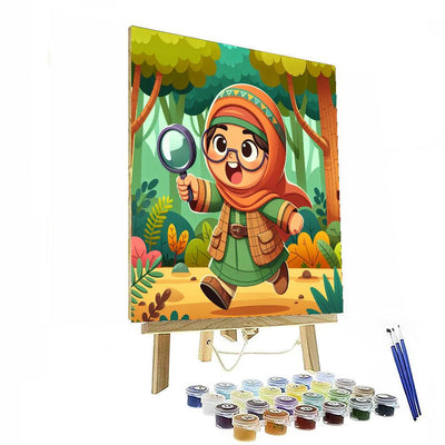 Enthusiastic Little Explorer Number Painting