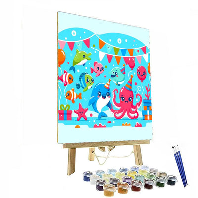 Cheerful Undersea Party DIY Paint By Numbers