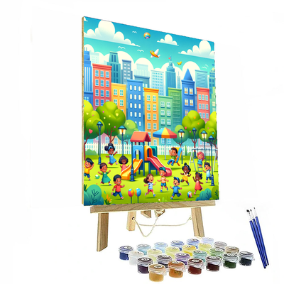 Creative Cityscape Painting By Numbers Kit