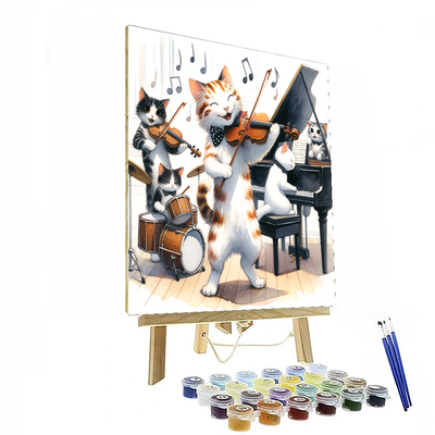 Musical Cats Paint By Numbers