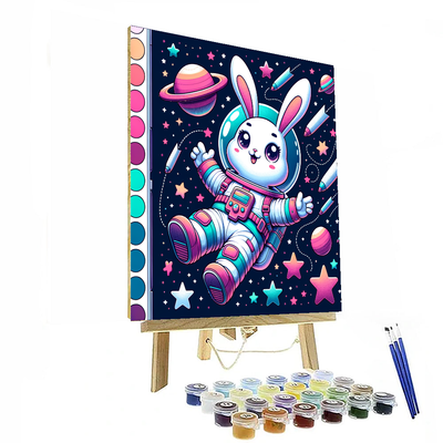 Exploring Astronaut Bunny Painting By Numbers Kit