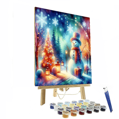 Festive Holiday Wonderland Paint By Numbers Kits