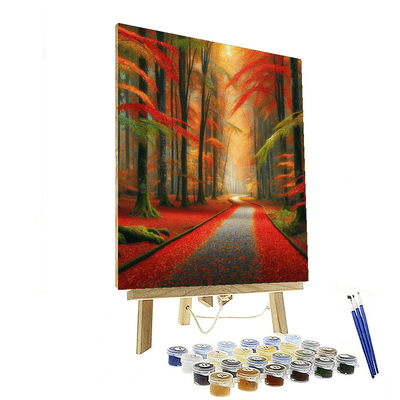 Autumn Leaves Path Numbered Painting Kits