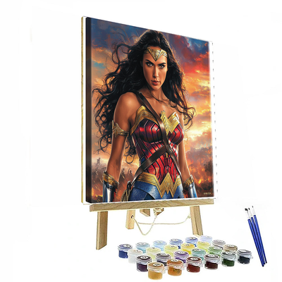 Gal Gadot: Embodying The Amazonian Warrior Wonder Woman Paint By Numbers Kits