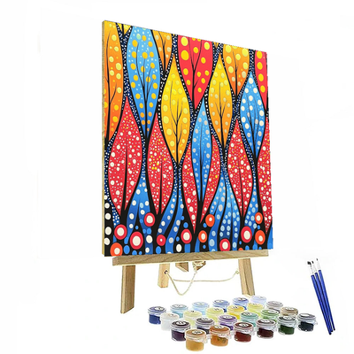 Yayoi Kusama Inspired Patterns Of Life  Paint By Numbers Art