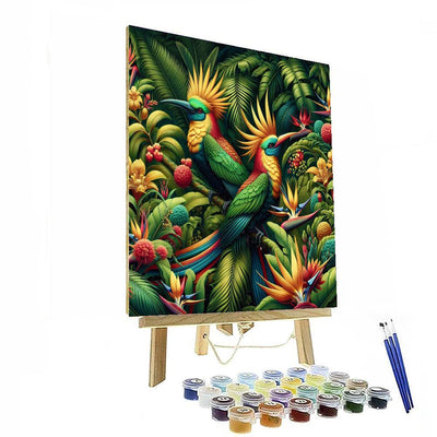 Radiant Tropical Birds Paint By Number