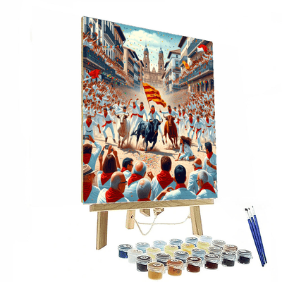 Festival Of San Fermín - Spain Paint By Numbers Kits