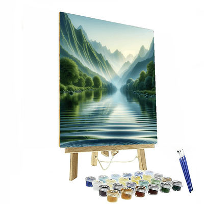 Tranquil River Reflections Paint By Number