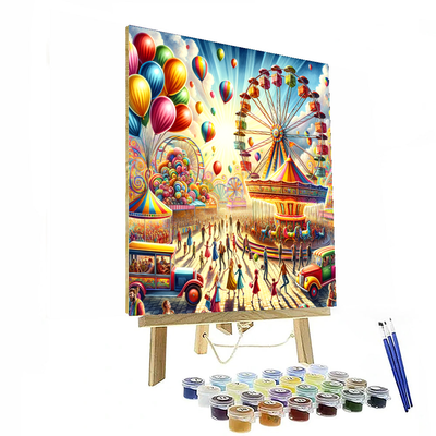 Whimsical Carnival Fun Number Painting