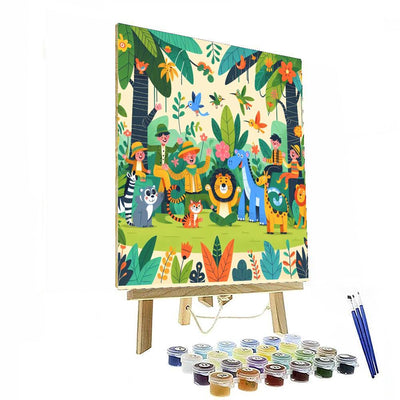 Storybook Jungle Journey DIY Paint By Numbers