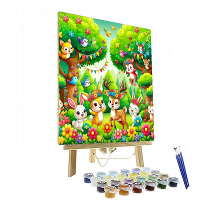 Whimsical Woodland Party Numbered Painting Kits