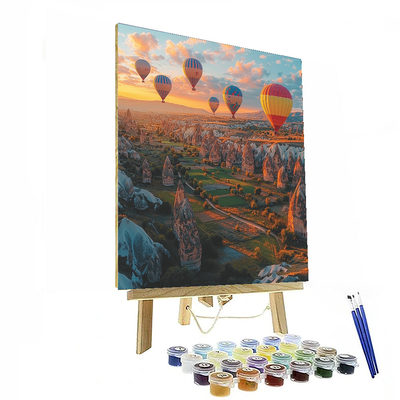 Cappadocia Hot Air Balloon Ride Paint By Numbers