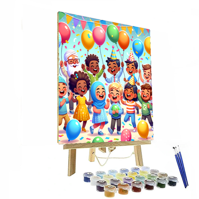 Bouncy Balloon Party Paint By Number