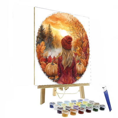 Anna's Autumn Harvest - Disney Inspired Paint By Color