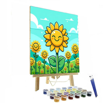 Charming Sunflower Smiles Paint By Number