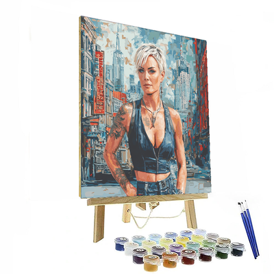 Charlize Theron: The Fearless Atomic Blonde Painting Number Kit