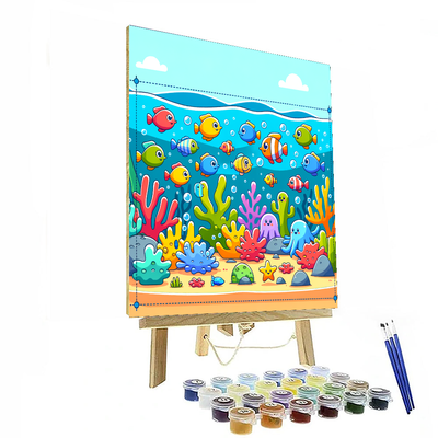 Ocean Reef Exploration Numbered Painting Kits