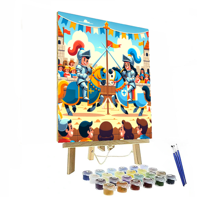 Castle Knight Tournament Numbered Painting Kits