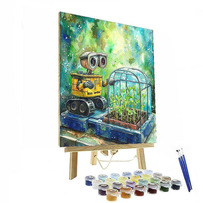 Wall-e's Space Garden Lab - Disney Inspired Paint By Numbers Art