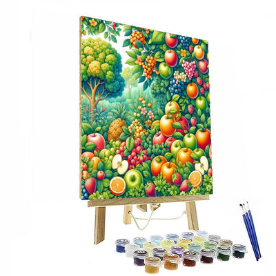 Whimsical Fruit Garden Paint By Numbers