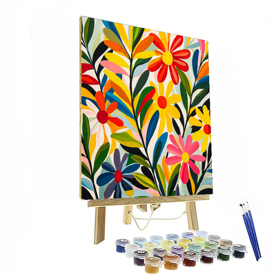 Matisse Inspired Playful Petals  Paint By Number