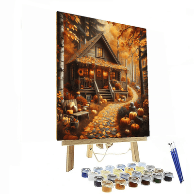 Cozy Autumn Retreat Painting Number Kit