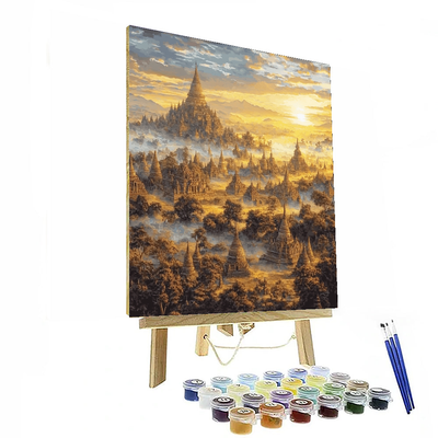 Bagan's Temple Fields - Myanmar Numbered Painting Kits