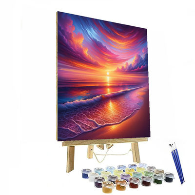 Breezy Ocean Sunset Paint By Number